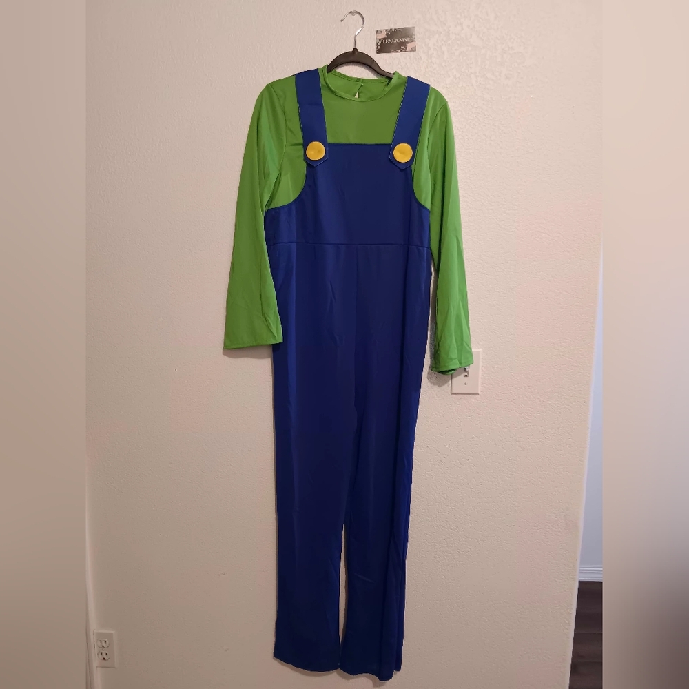 Super Mario Bros Luigi Halloween Costume For Sale
